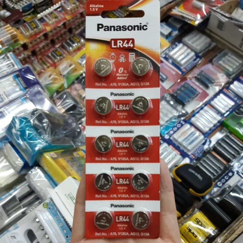 (ของแท้บริษัทโฉมใหม่) ถ่าน Pana sonic LR44, A76, AG13, L1154F 1.5V Alkaline Battery ของใหม่ของแท้บริษัท