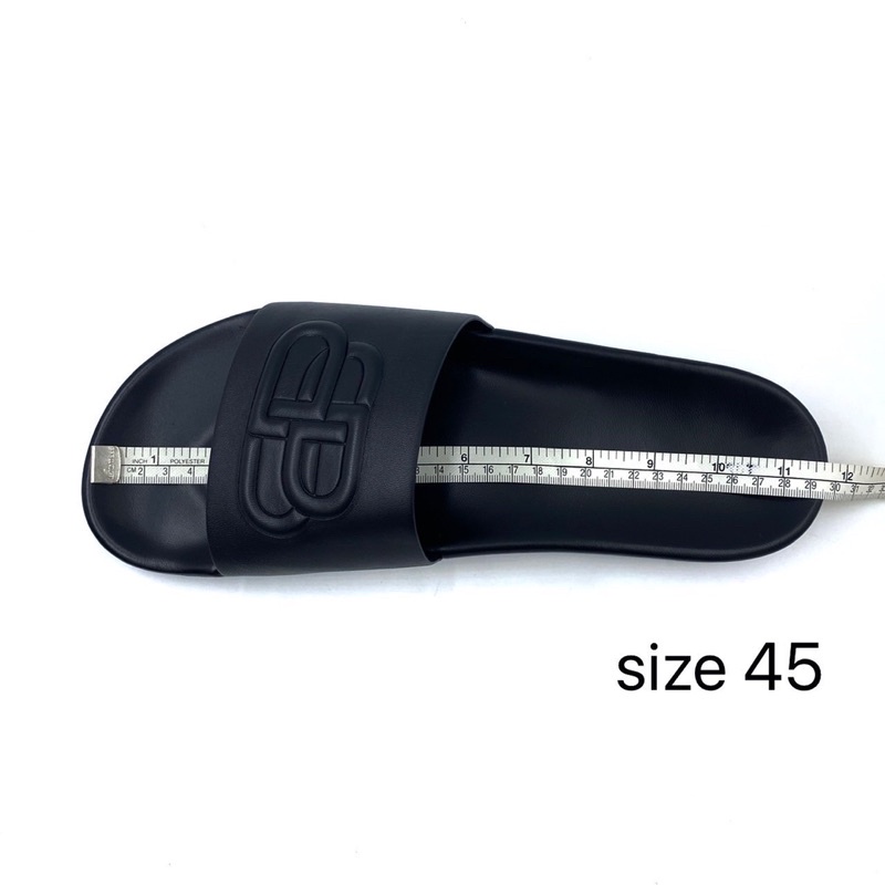 SALE! Balenciaga BB sandals /slides/ shoes size 38 45 สีดำ รองเท้า 