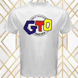 T-shirt  เสื้อยืด พิมพ์ลายโลโก้ภาพยนตร์อนิเมะ Great Teacher Onizuka สีขาว ไซซ์ S - 3Xl สําหรับผู้ชายS-5XL