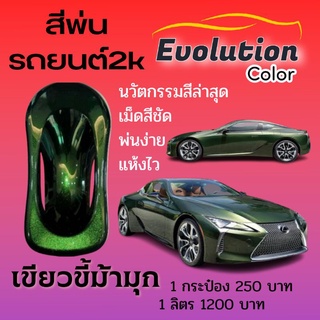 แต่งรถ สีพ่นรถเขียวขี้ม้ามุก Evolutioncolor​2k