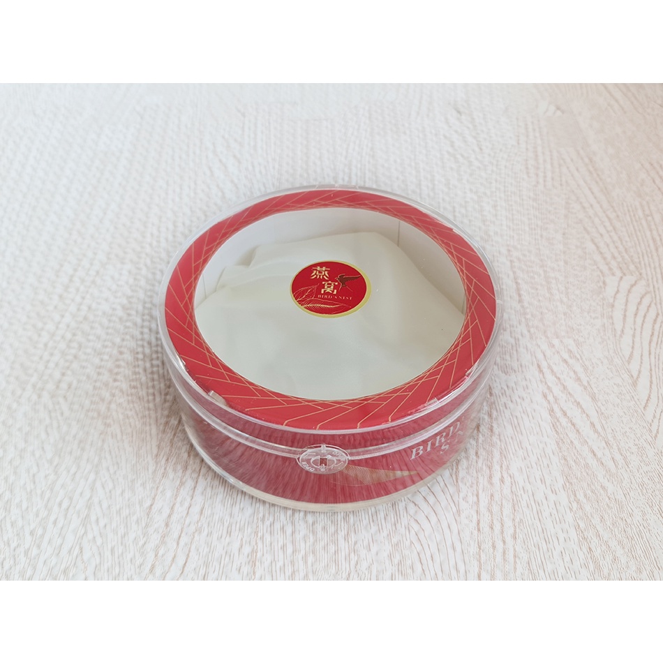 [พร้อมส่ง] กล่องใส่รังนก ทรงกลม สีแดง มีสต็อคส่งจากไทย