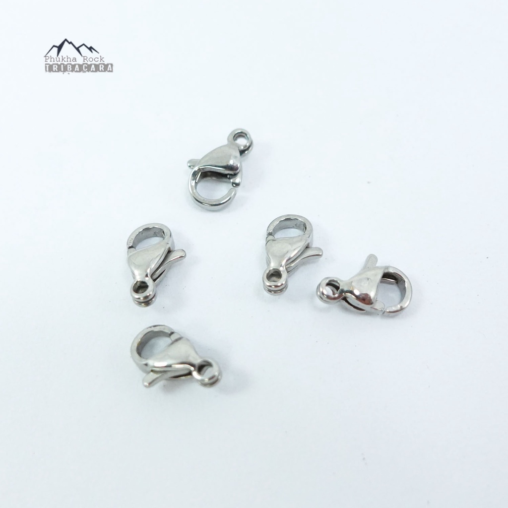 S47 (5ตัว) ก้ามปู #9 ตะขอก้ามปู สแตนเลสแท้ อะไหล่ สำหรับ สร้อย เครื่องประดับ ต่อสร้อย ห้อยพระ