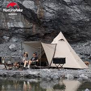 Naturehike NH20ZP013 เต้นท์สำหรับแคมป์ พีระมิดทรงหกเหลี่ยม Hexagon Ranch Pyramid Tent With Snow Skirt For 3-4 Person