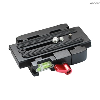 Andoer อะแดปเตอร์ Quick Release Clamp + อะแดปเตอร์ Quick Release P200 เข้ากันได้กับ Manfrotto 501 500Ah 701Hdv 503Hdv Q5
