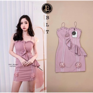 BLT Dress กุหลาบสีชมพู Sz.XS ( ** งดต่อ สภาพ 95 % )