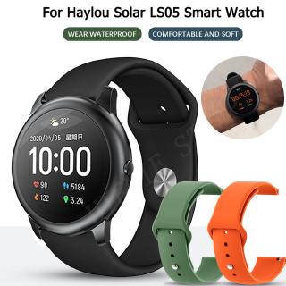 สายนาฬิกาข้อมือซิลิโคนนุ่มพลังงานแสงอาทิตย์สําหรับ xiaomi haylou ls 05 smart watch