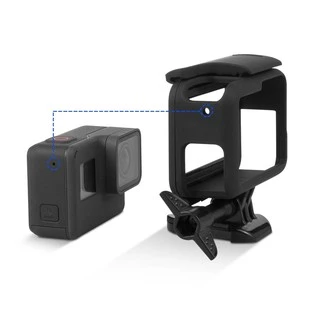 Frame for GoPro Hero 7/6/5 Housing Border Protective Shell Case for GoPro Hero 7/6/5 with Movable Socket and Screw