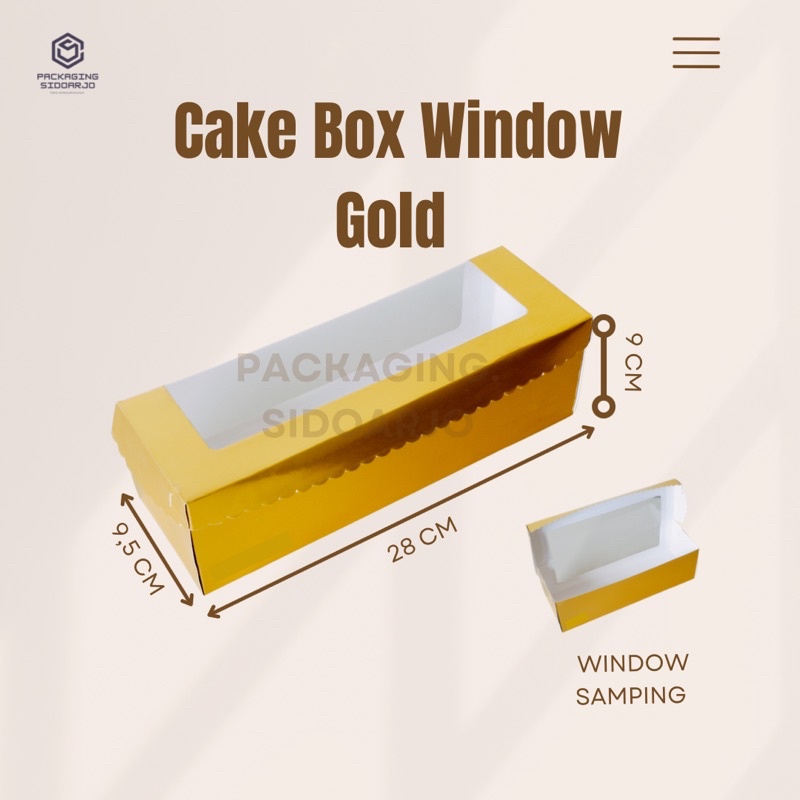 Roll Tart Gold ขนาด 28x9.5x9/Roll Tart ขนาด 28x9.5x9/Roll Tart Mica/Box Bread Roll ขนาด 28/Mika Brea