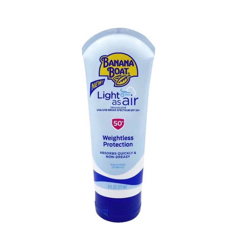 Banana Boat Light As Air Sunscreen Lotion SPF50+ PA+177ml. Shopee