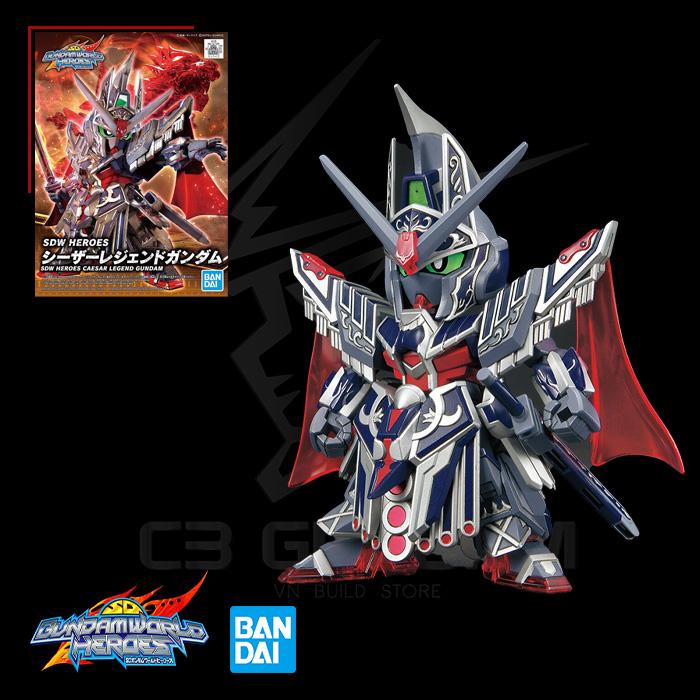 [BANDAI] SD WORLD HEROES MODEL 19 CAESAR LEGEND GUNDAM SDWH ของเล่นญี่ปุ่นของแท้ GUNPLA ASSEMBLY
