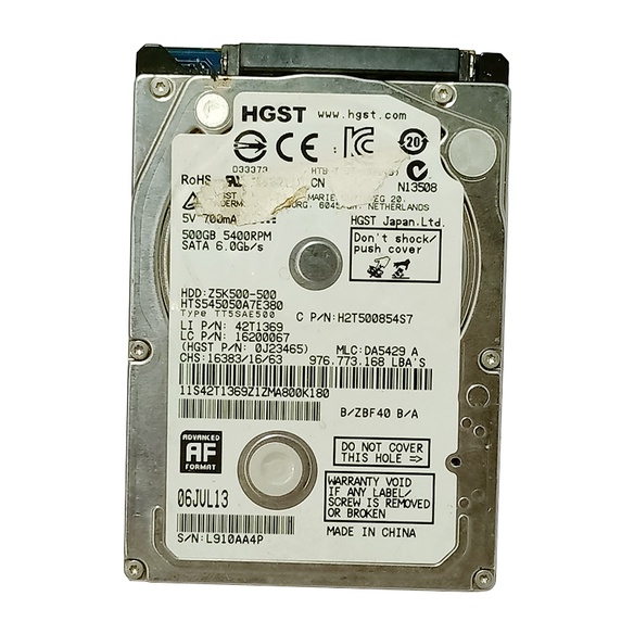 500gb sata Slim hgst ฮาร์ดดิสก์ - ฮาร์ดดิสก์แล็ปท็อป 500gb sata slim - 500gb slim ฮาร์ดดิสก์ hdd - 5