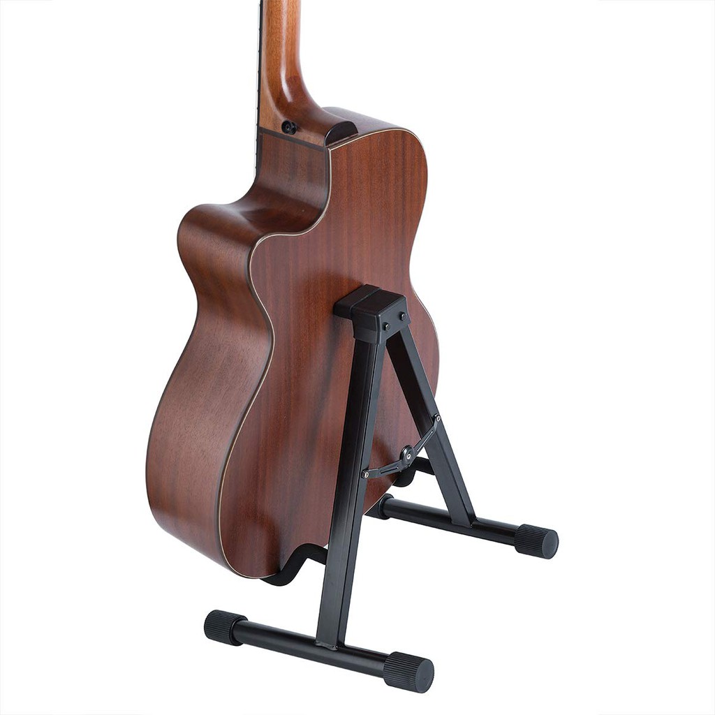 ขาตั้งกีต้าร์ ขาตั้ง กีต้าร์โปร่ง กีต้าร์ไฟฟ้า อะคูสติก เบส ทรงA ขนาดพกพา พับเก็บได้ ขายาง ฟองน้ำหุ้ม Portable A-Stand - รูปที่ 3