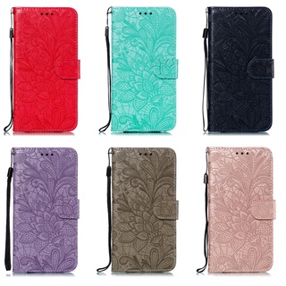 เคสโทรศัพท์มือถือหนัง ฝาพับ ลายดอกไม้ พร้อมช่องใส่บัตร สําหรับ Xiaomi Redmi Go 7 7A K20 9T CC9 9lite CC9E A3 Pro Note10