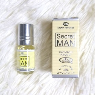 น้ำ​หอม​ Perfume​ Secret​ man by​ Al-Rehab Oil 3ml. น้ำหอม​อาหรับ​