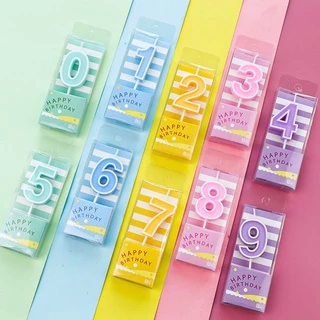 A52 🎁พร้อมส่ง ถูกที่สุด🎁 เทียนวันเกิดตัวเลขสีพลาสเทล New🧸 พร้อมส่งในไทย