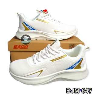 BAOJI BJM 647 รองเท้าผ้าใบเบาจิ รองเท้ากีฬา ใส่วิ่ง ใส่เที่ยวได้