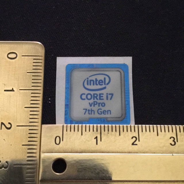 สติ๊กเกอร์สติ๊กเกอร์ intel Core i7 vPro 7th gen ori