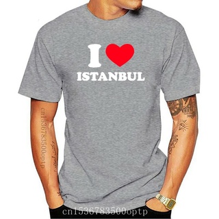 T-shirt  ขายดี เสื้อยืดแขนสั้น พิมพ์ลาย I Love Istanbul สไตล์คลาสิก ฤดูร้อน สําหรับผู้ชาย S-XX KAoehl37EEmpdf50S-5XL