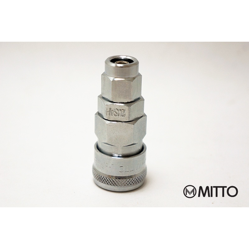 ข้อต่อลม คอปเปอร์ลม น็อตล๊อก สายPU 6.5x10 mm Hose Air Compressor Quick Coupler Connector Steel 20-SA