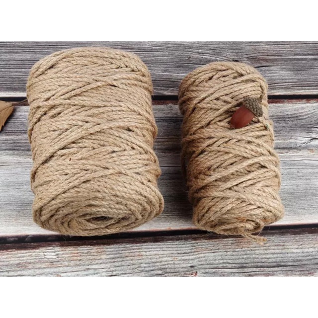 เชือกมะนิลา เชือกแมว สีธรรมชาติ ขนาด 6 มิล  ราคาเมตรละ 17บาท