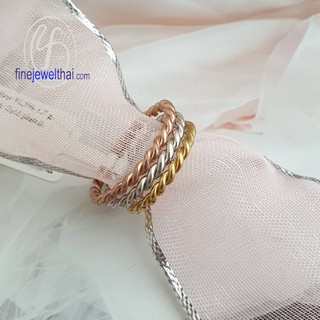 Finejewelthai แหวนทองคำขาว-แหวนทอง-แหวนพิ้งค์โกลด์-แหวนแต่งงาน/ White Gold-Gold-Pink Gold-Ring-R123200(ราคาต่อ 1 วง)