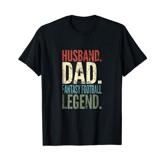 เสื้อยืดผ้าฝ้ายพิมพ์ลายขายดี เสื้อยืด พิมพ์ลายฟุตบอล Husband Dad Fantasy LEGEND สําหรับผู้ชาย