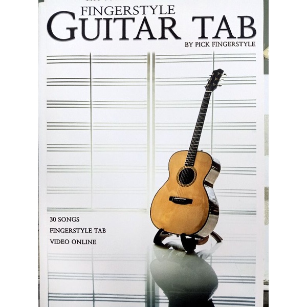 หนังสือ fingerstyle guitar tab  รวมเพลงช่วงนี้ (30 เพลง)