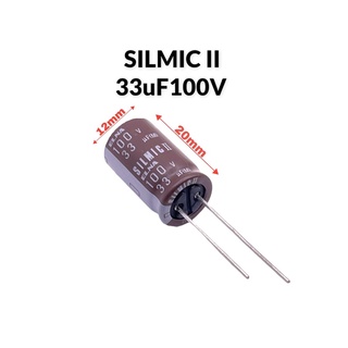 (1ชุด10ตัว)SILMIC II 33uF100V คาปาซิเตอร์เกรดออดิโอ รหัสสินค้าCP10362