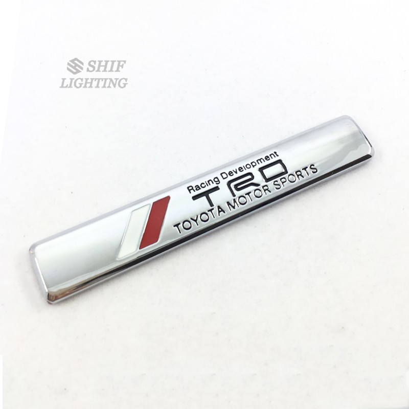 โลโก้ Trd ทําจากสติ๊กเกอร์โลหะสําหรับตกแต่งรถยนต์ Toyota
