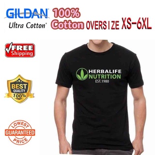 Newjintaoli[Xs-6Xl] เสื้อยืดผ้าฝ้าย 100% พิมพ์ลาย Herbalife ขนาดใหญ่สําหรับนักเรียน