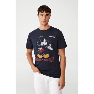 เสื้อยืดใหม่Disney เสื้อยืดของแท้ by cotton onขนาดเต็มS-3XL