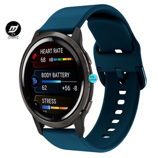 สาย Garmin Venu sq Venu2 Venu 2 plus สายรัด สายนาฬิกาสายซิลิโคน garmin vivoactive 4 สายรัด สายรัดข้อมือกีฬา สาย Garmin forerunner 245 55 645 645music vivomove 3 สาย