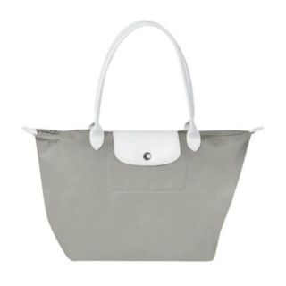 SALE!! ❤ รับประกันแท้ 💯% จากช็อป ❤ Made in France ❤ LONGCHAMP Limited Sarah Morris SM ไซส์ M หูยาว สี Light Grey