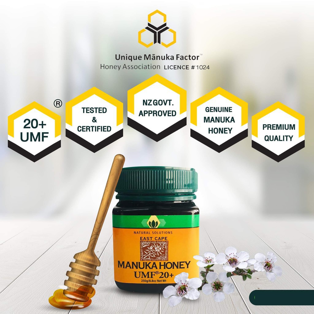 Natural Solutions East Cape UMF Active Manuka Honey UMF 20+ (250 g.) น้ำผึ้งมานูก้า แท้100%