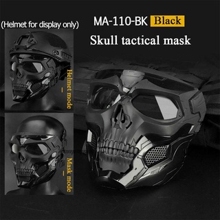 Skull Skeleton Airsoft Game Hunting Biker Half Face Protect Gear Mask Guard