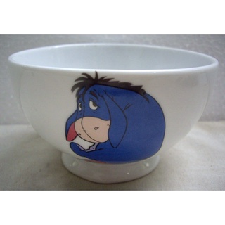 Pladao Ceramic ชาม ถ้วย Eeyore Resting Bowl พื้นขาว oz.