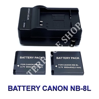 NB-8L / NB8L Battery and Charger For Canon PowerShot A2200,A3000 IS,A3100 IS,A3200 IS,A3300 IS Digital Cameras