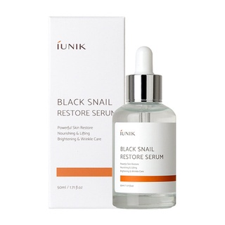 [สินค้าของแท้/พร้อมส่ง100%] IUNIK  Black Snail Restore Serum 50ml