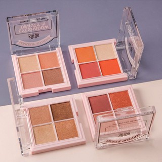 Eyeshadow Disc Powder Palette พาเลททาตา4สีEyeshadow Disc Powder Palette 4 color