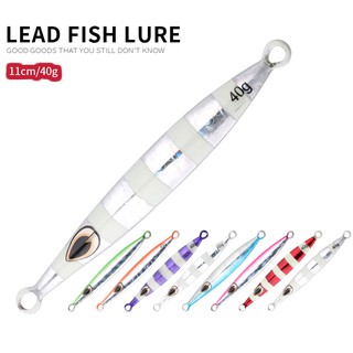 Hengjia เหยื่อตกปลาโลหะ 8PCS เหยื่อตกปลาปลอม 11cm/40g Lead Jigging Lure Metal Bait