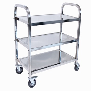 รถเข็นสแตนเลส 3 ชั้น รถเข็น 3 Tiers Trolley-Small SiZe