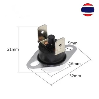 1pcs เทอร์โมสตัท ปุ่มรีเซ็ต KSD301 KSD303 10A 16A 45 - 150 Manual Reset Thermostat Normally Closed