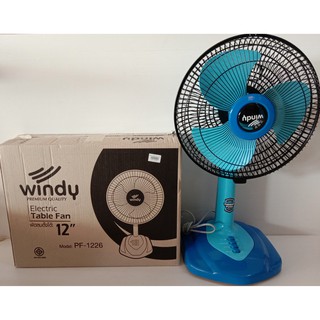 พัดลม12 นิ้ว Windy สีสดใส ประหยัดไฟเบอร์ 5 มี มอก. มีใบรับประกัน
