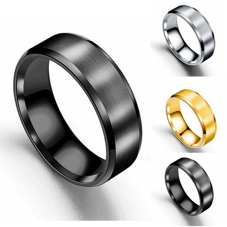 ผู้ชายแหวนเหล็กไทเทเนียม sd 008