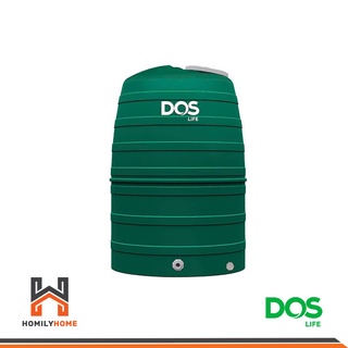 DOS Greenery ถังเก็บน้ำบนดิน ถังเก็บน้ำ สีเขียว ขนาด 1000L 2000L