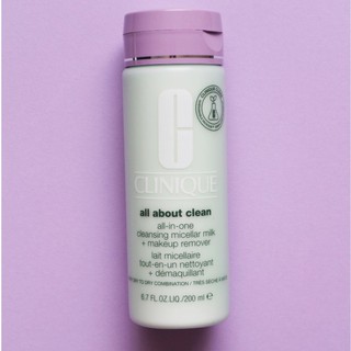 Clinique All About Clean™ All-In-One Cleansing Micellar Milk + Makeup Remover 200ml