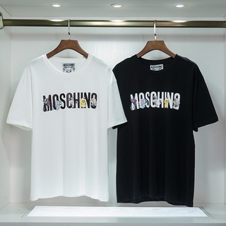 T-shirt  Mos เสื้อยืดแขนสั้น ผ้าฝ้ายแท้ พิมพ์ลาย สําหรับผู้ชาย และผู้หญิงS-5XL