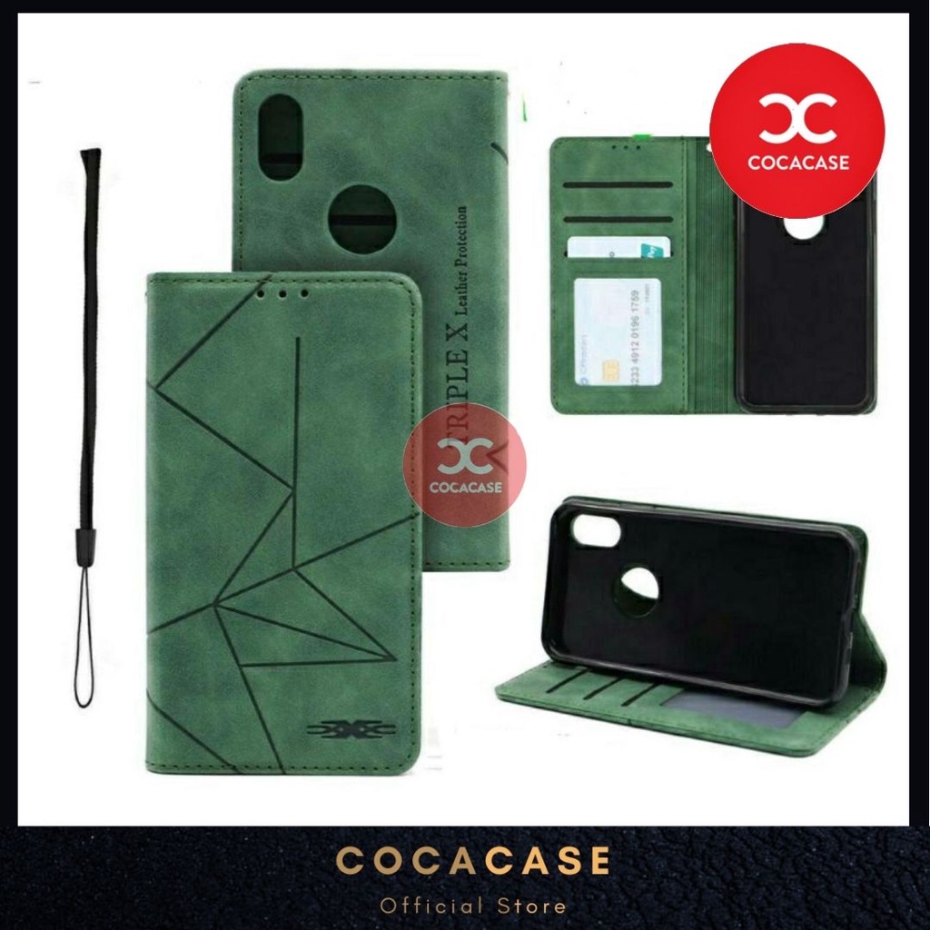 PREMIUM Magnetic Flip Wallet Clip REALME C2 C11 C15 C12 C17 C20 C21