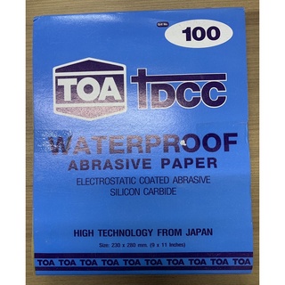 กระดาษทรายน้ำTOAกระดาษทรายขัดน้ำกระดาษทรายขัดรถยนต์กระดาษทรายขัดเหล็กแท้คุณภาพดี
