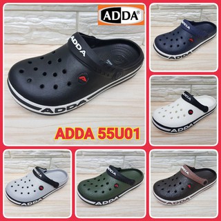 ADDA 55U01 รองเท้าหัวโต ไซส์ 7-10 สีดำ สีขาว สีกรม สีเทา สีเขียว สีน้ำตาล  (ยซ)